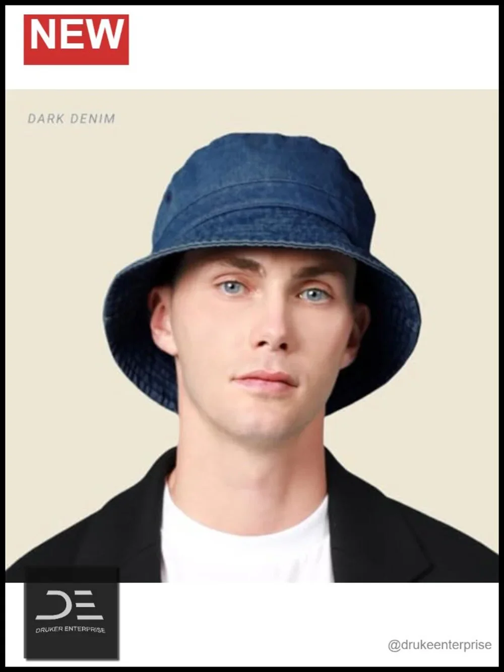 Cotton Bucket Hat UPF 50+ Adjustable for Beach Golf Fishing